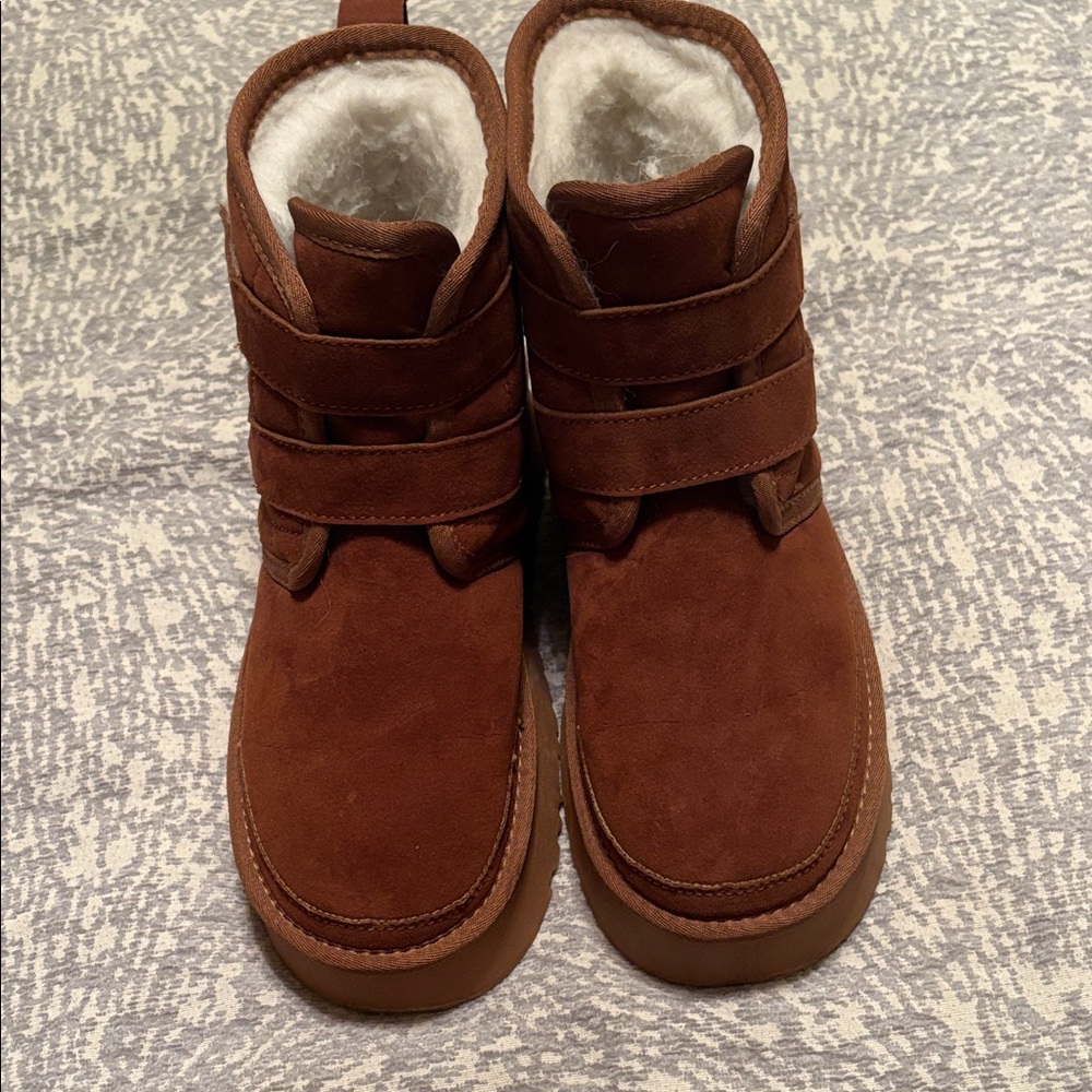 Brown Suede Winter Boots